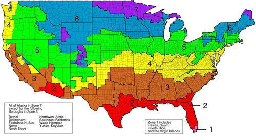 r-value insulation map based on climate in New Mexico